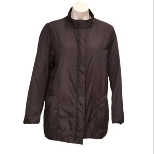 J. Jill Blue High Collar Lightweight Jacket